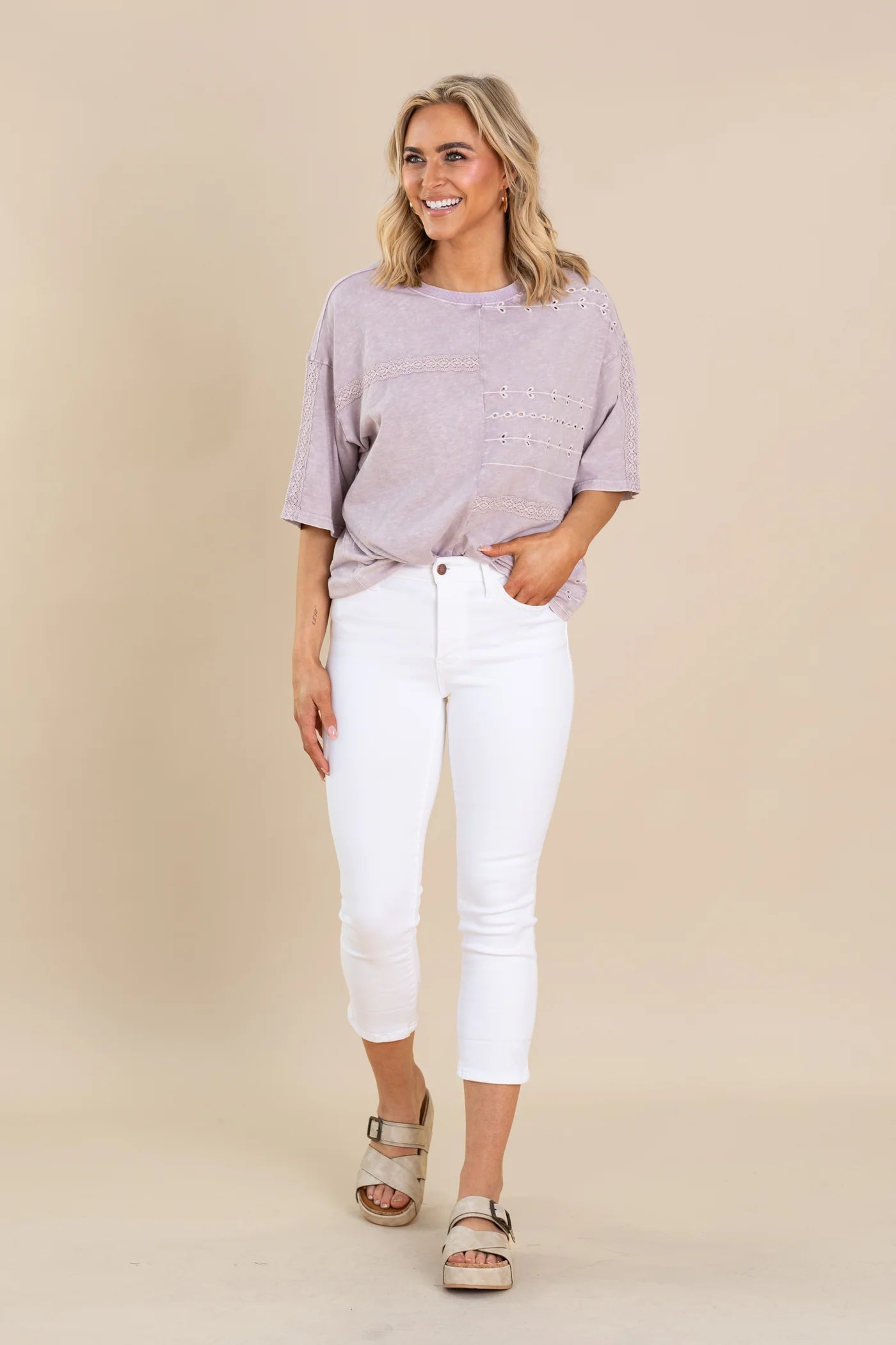 Judy blue white capris