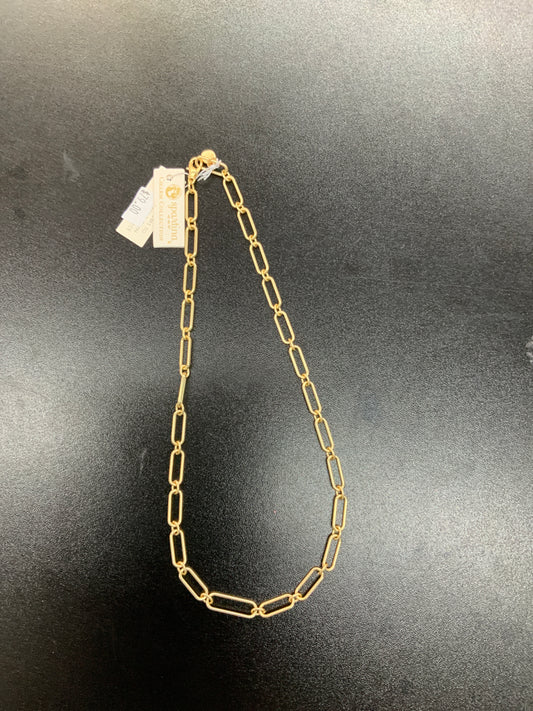 Spartina paperclip necklace