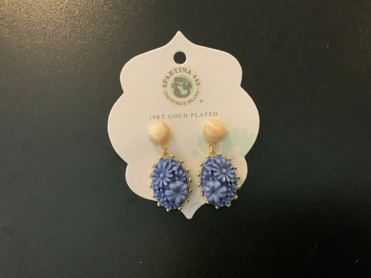 Spartina floral earrings