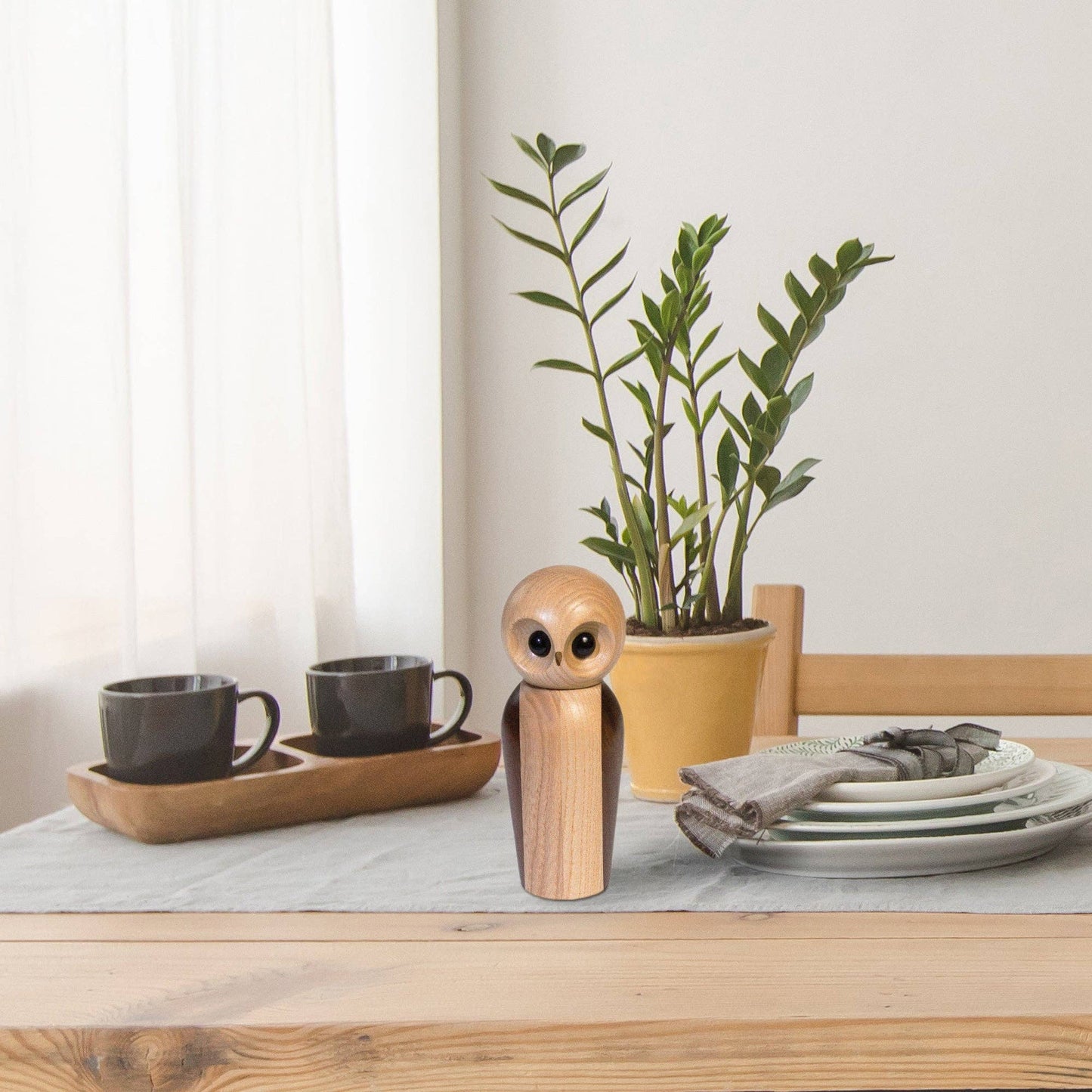 Rock & Branch® Owl Refillable Pepper Mill