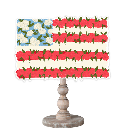 Flag of Flowers Topper: 12 inch