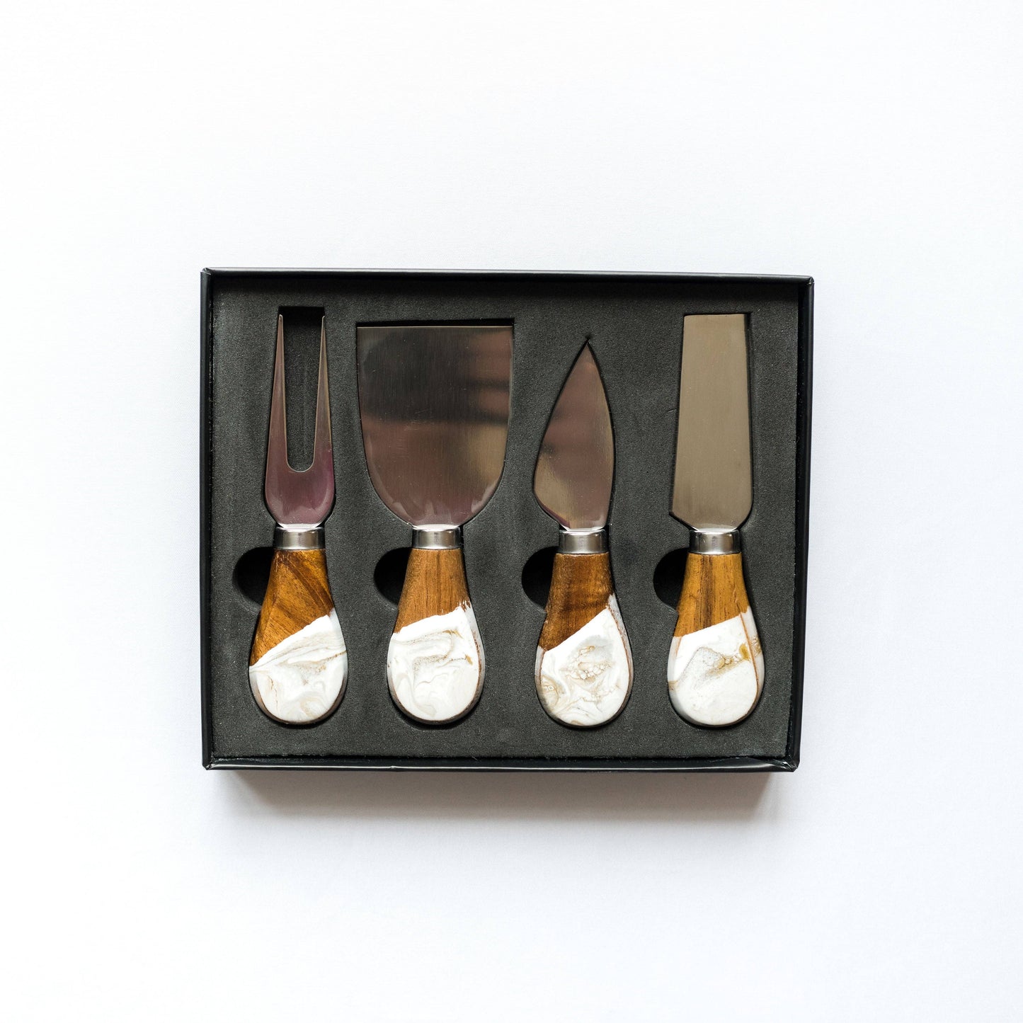 Resin Coated Cheese Knife Set - Set of 4 - Ocean Vibes