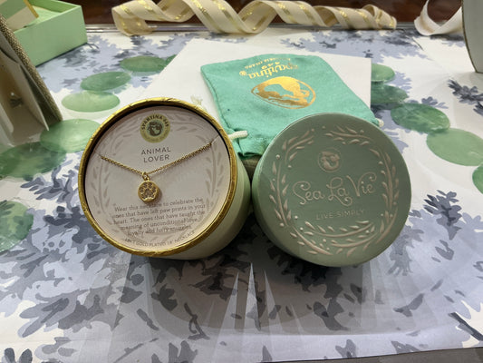 Spartina animal lover necklace