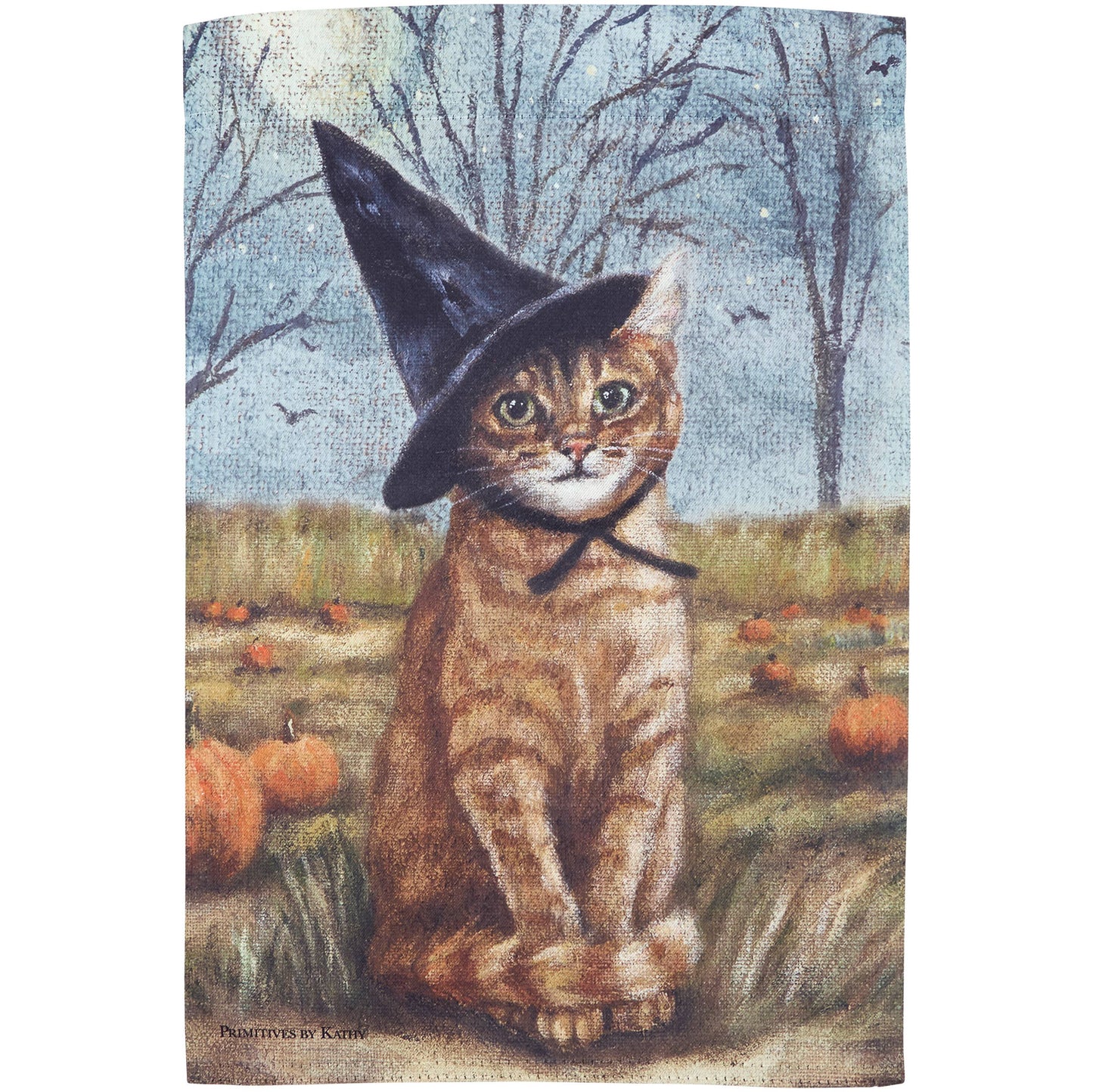 Witch Cat Garden Flag