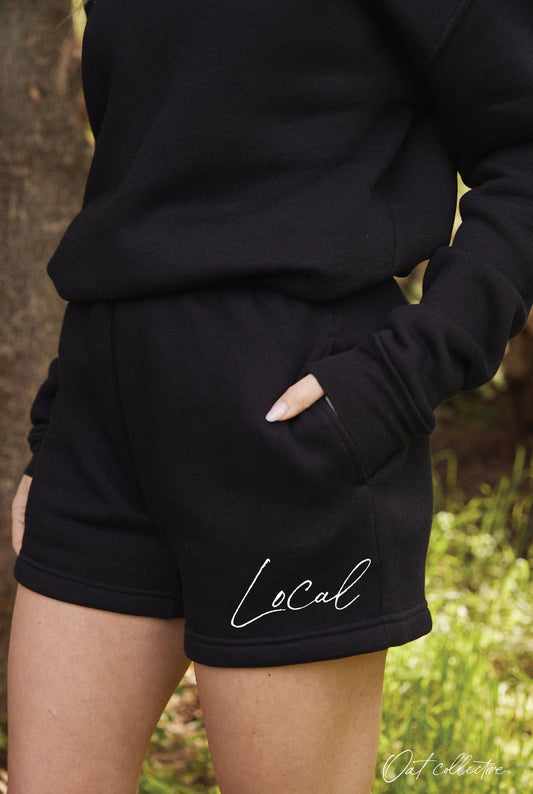 LOCAL Graphic Sweat Short: Black