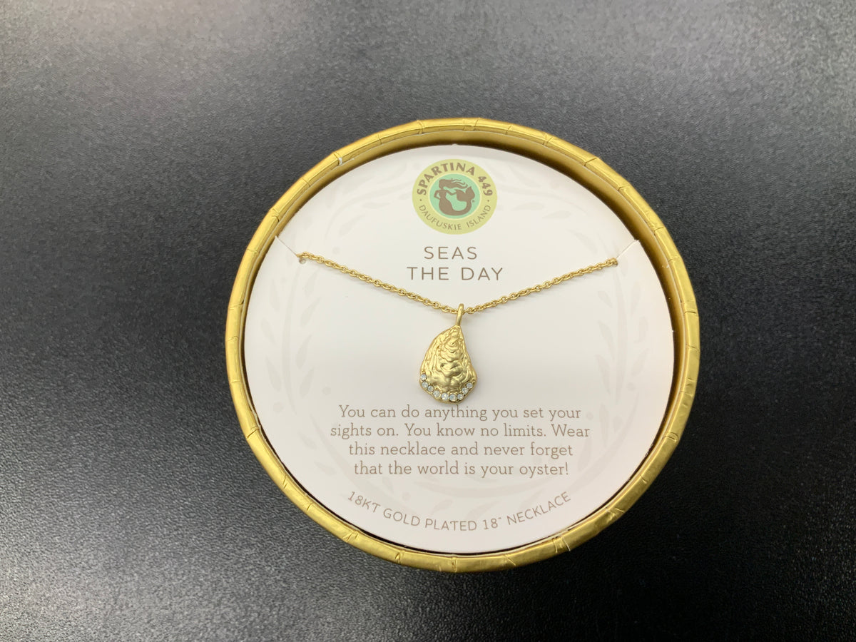 Spartina oyster necklace