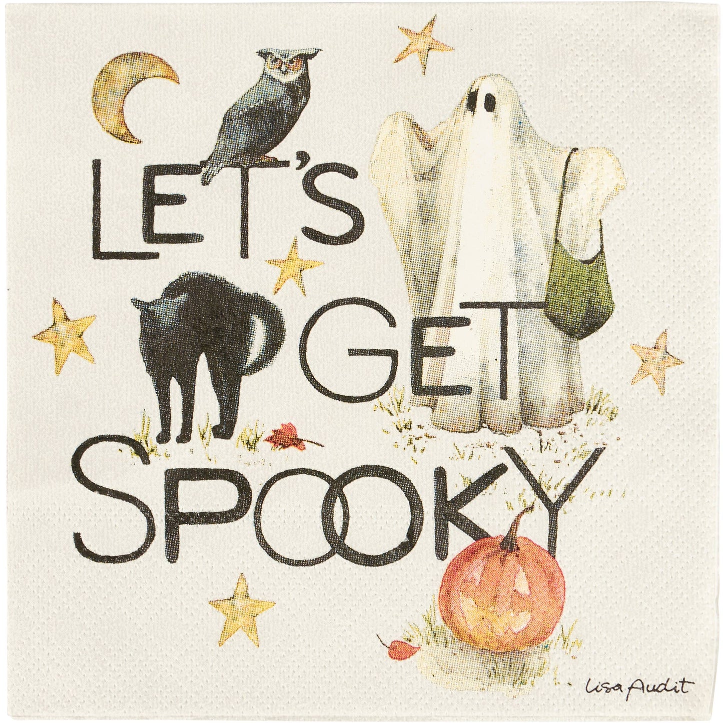 Get Spooky Beverage Napkin
