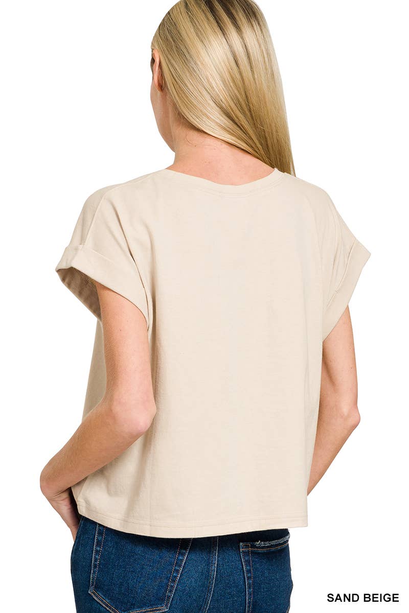 American Flag Tee: WHITE
