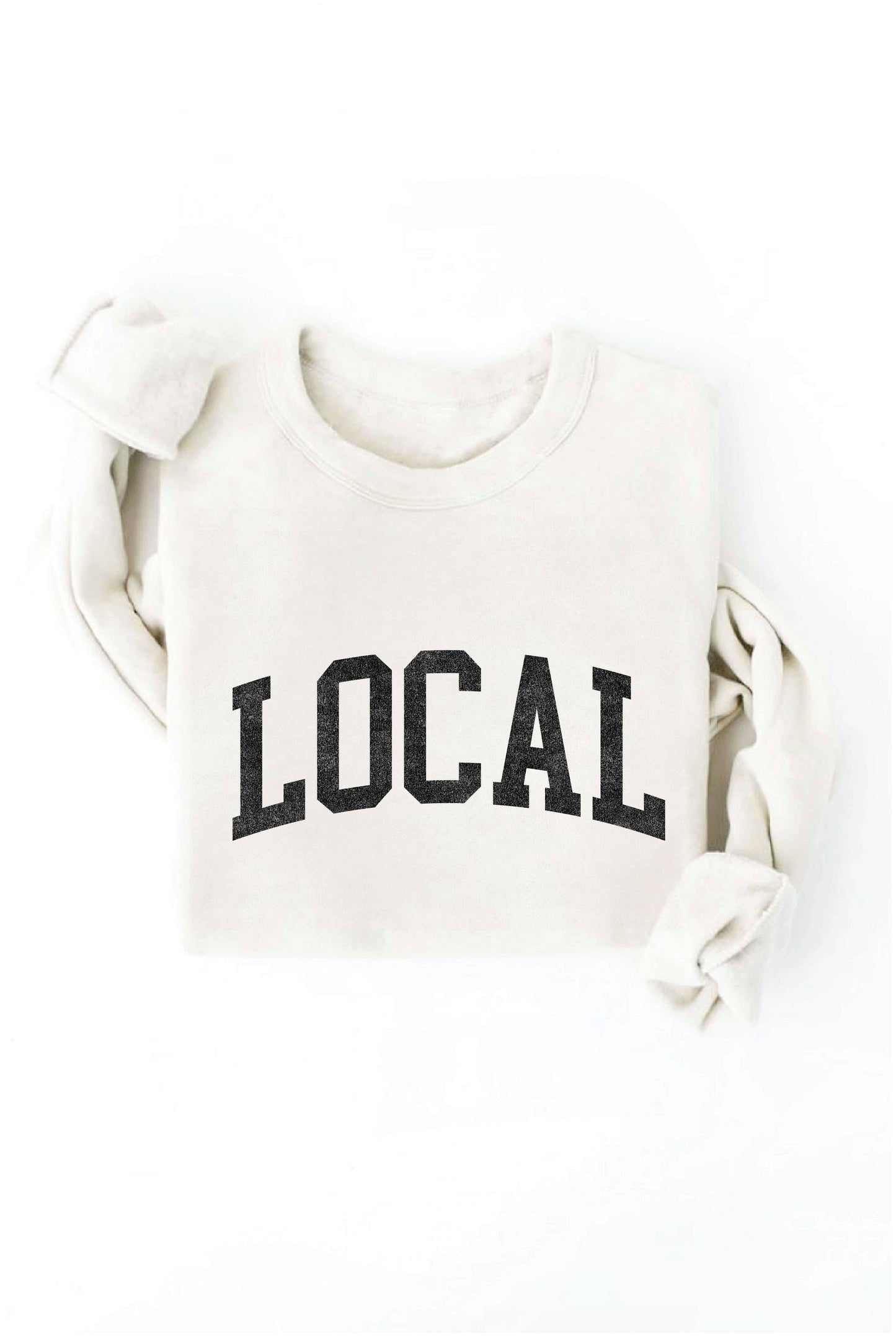 LOCAL graphic sweatshirt: HEATHER FOREST