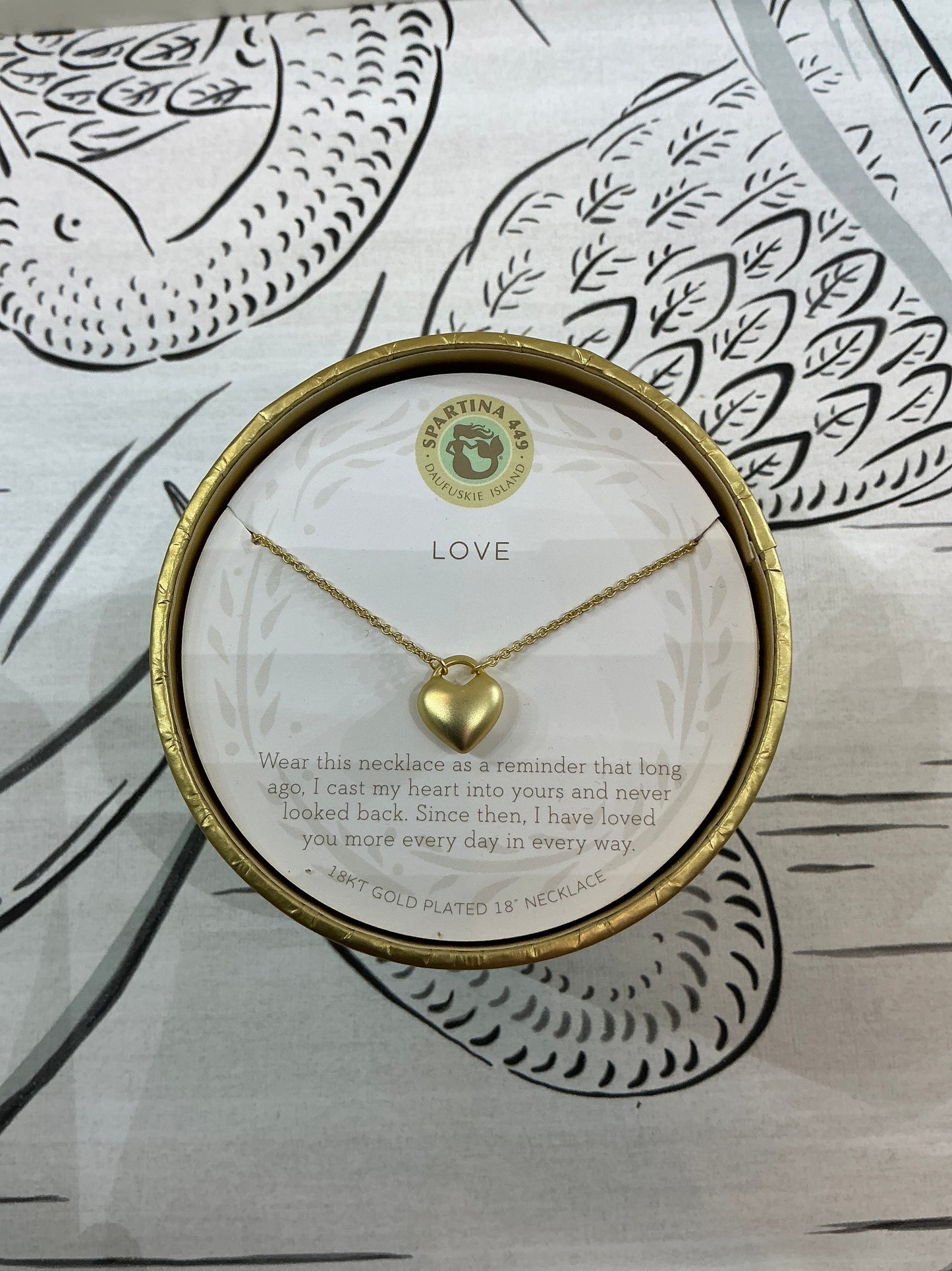 Spartina love necklace