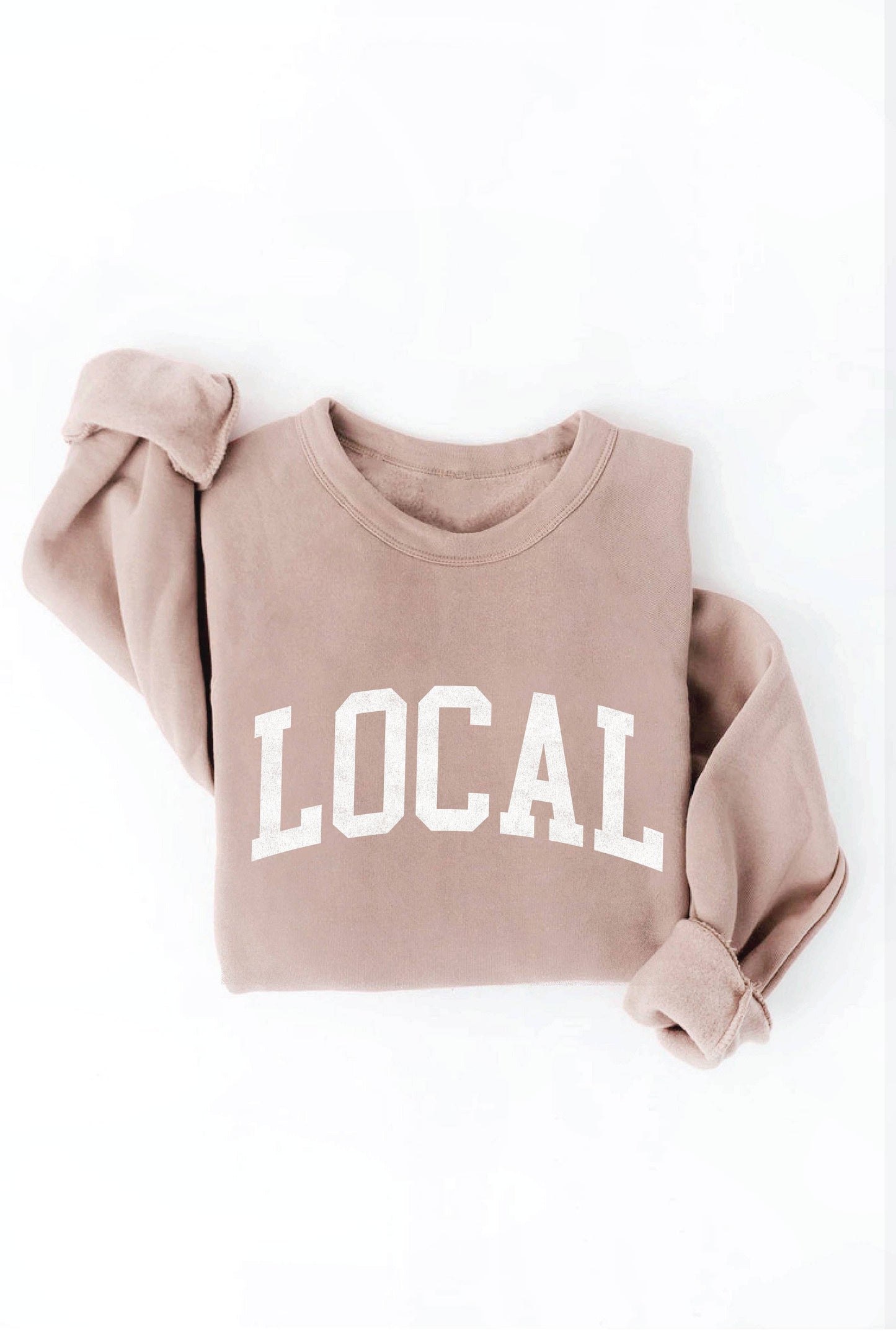 LOCAL graphic sweatshirt: MAUVE