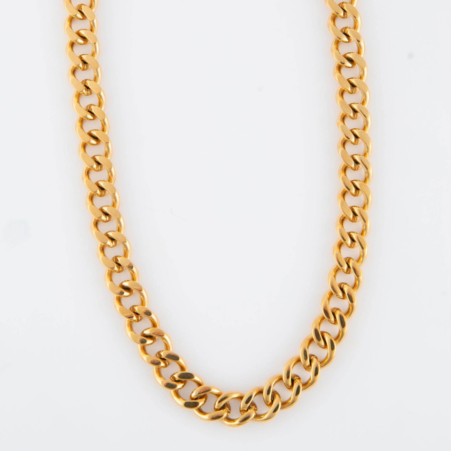 Narelle Waterproof 16" Chunky Chain Necklace: Yellow Gold