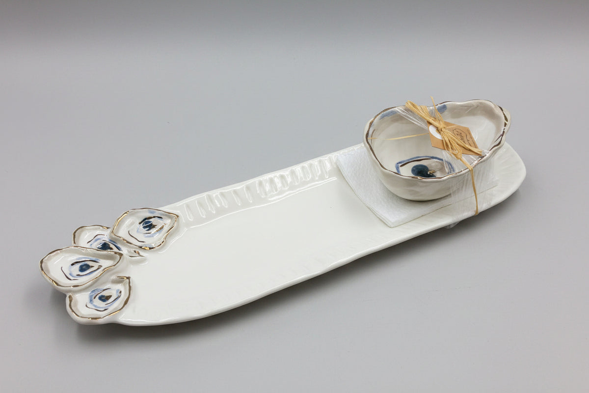 Tray & Dip oyster set