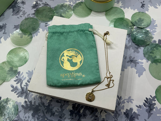 Spartina snow crab necklace