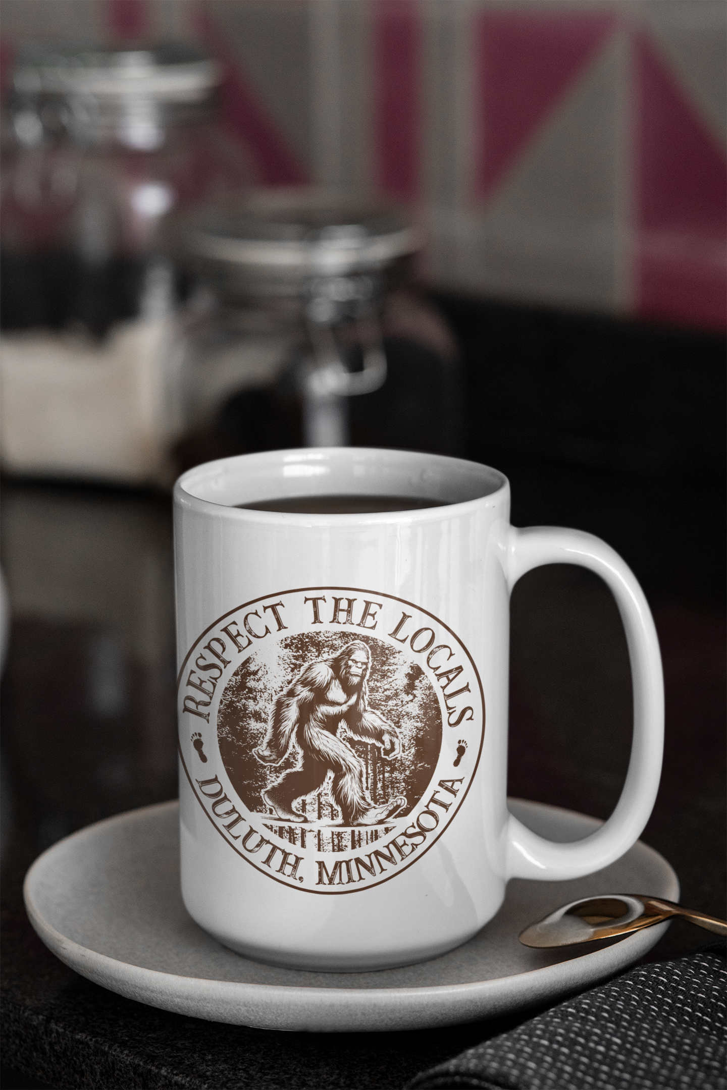 Respect the Locals - Bigfoot mug 15oz - custom location