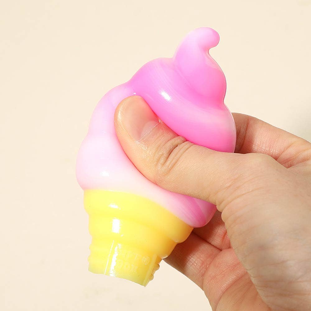 Ice Cream Cone Squishy Toy – Nee Doh Style Stress Toy