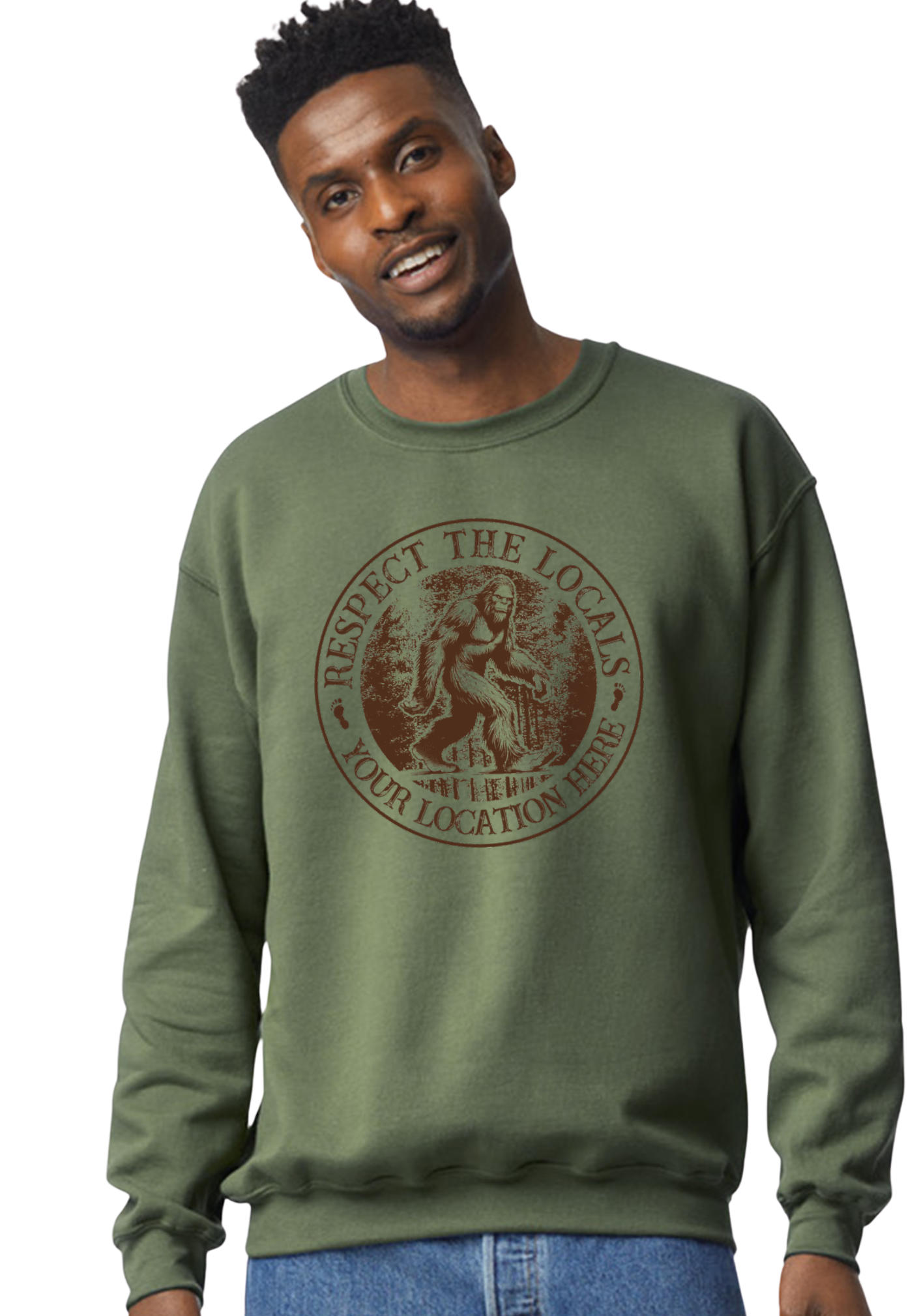 “Respect the Locals” Bigfoot/ Tshirt