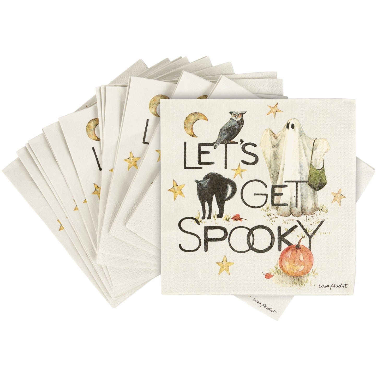 Get Spooky Beverage Napkin
