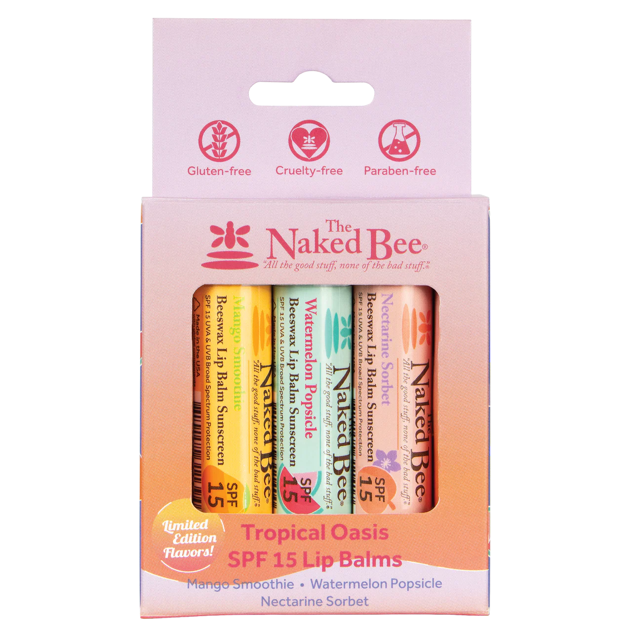 Naked bee summer faves lip trio