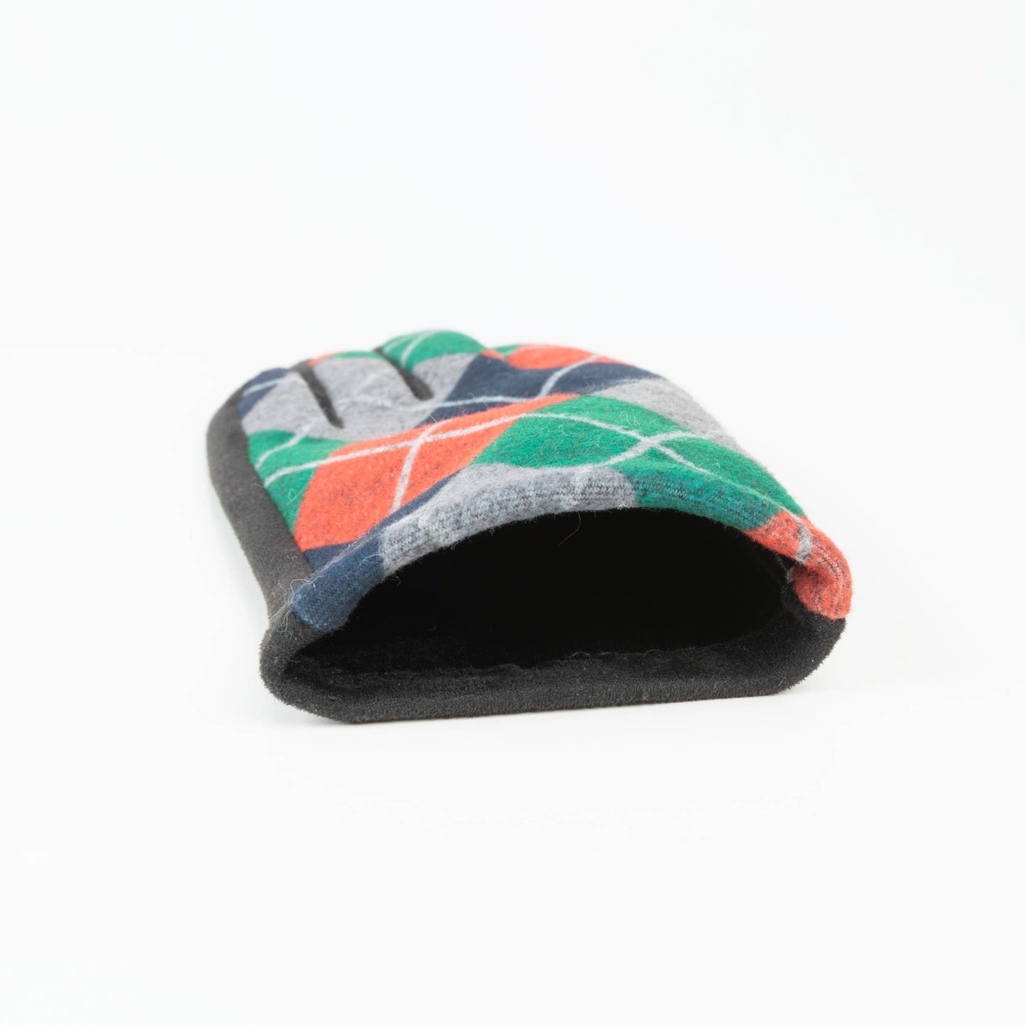 Clara Christmas Plaid Soft Touchscreen Texting Gloves: Coal