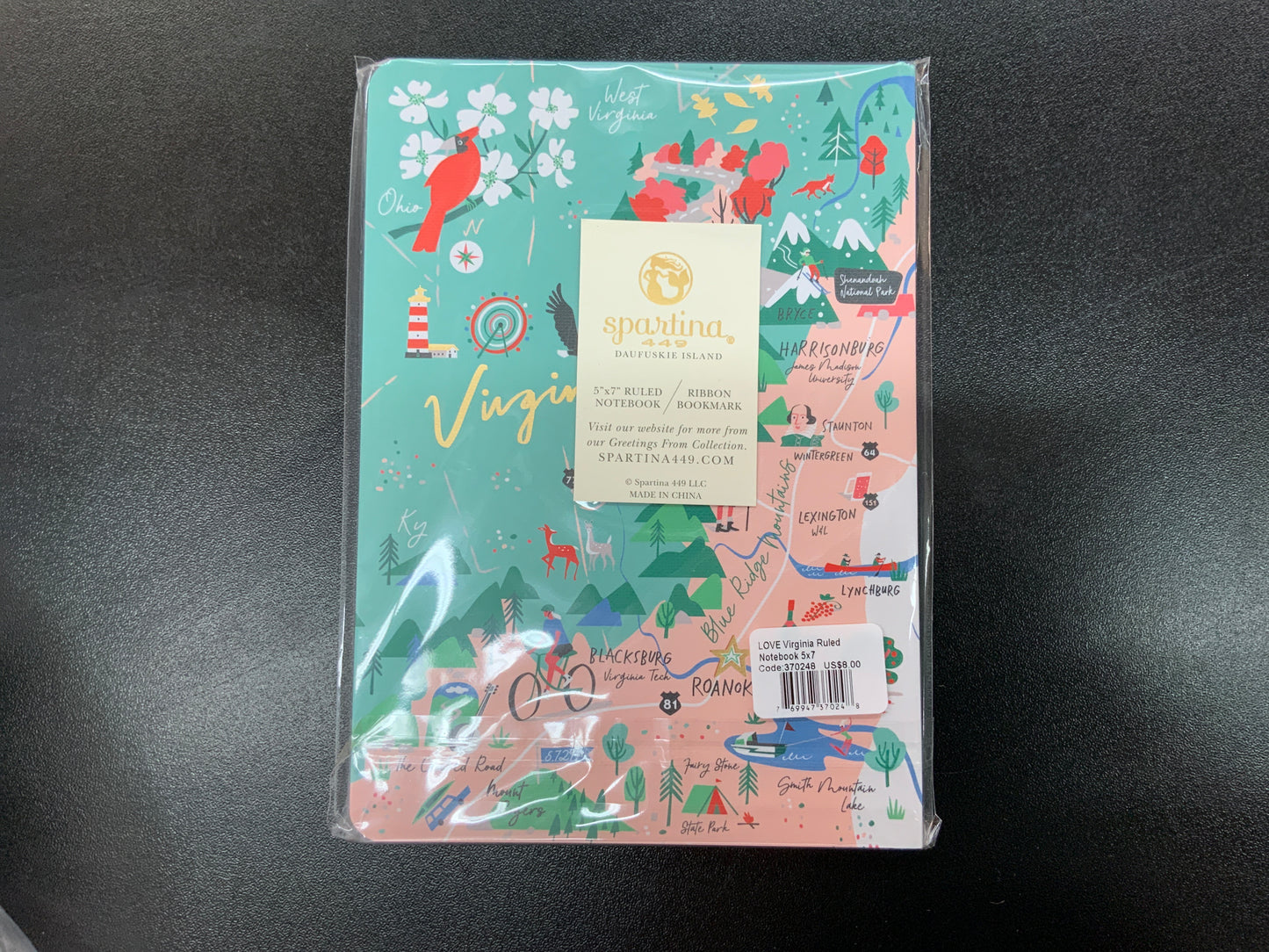 Spartina Love Virginia Notebook