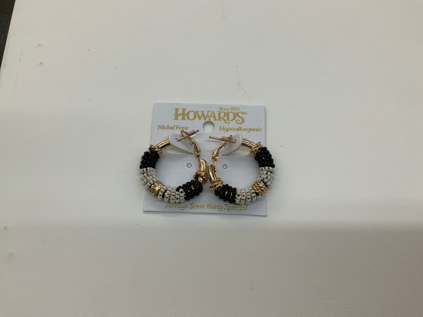 Howard’s beaded hoop earrings
