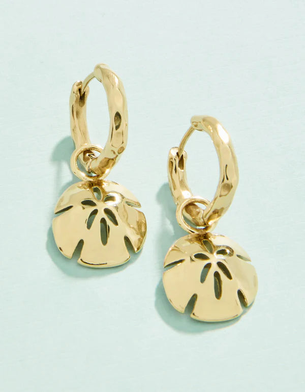 Spartina sand dollar gold hoops