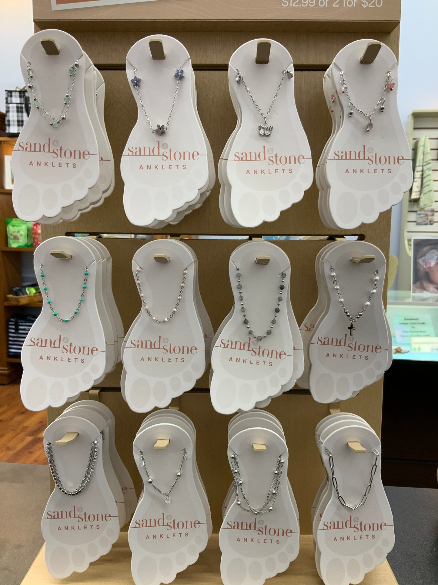 Sand and stone anklets