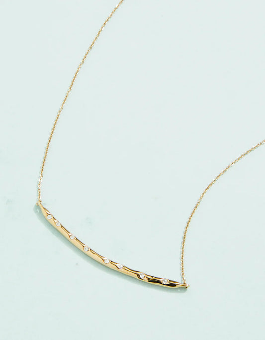 Spartina arc necklace