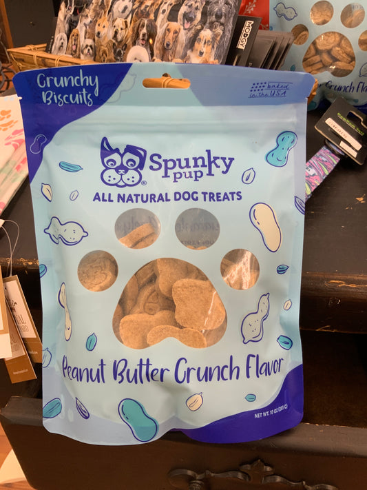 Spunky Pup dog treats peanut butter crunch