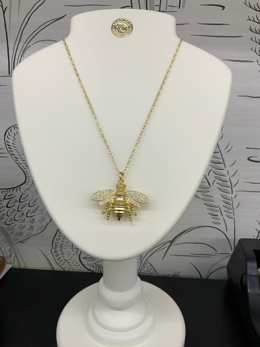 Spartina bee toggle necklace 34’