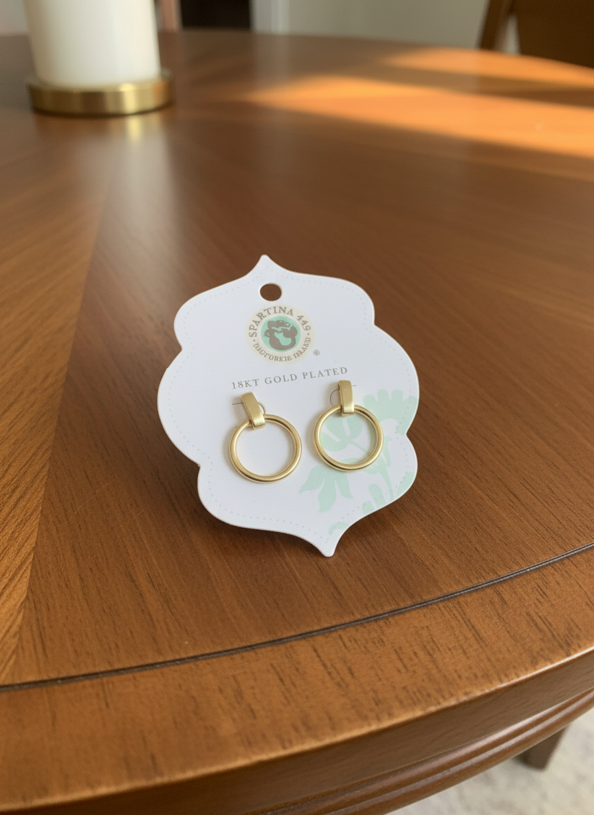 Spartina ring earrings