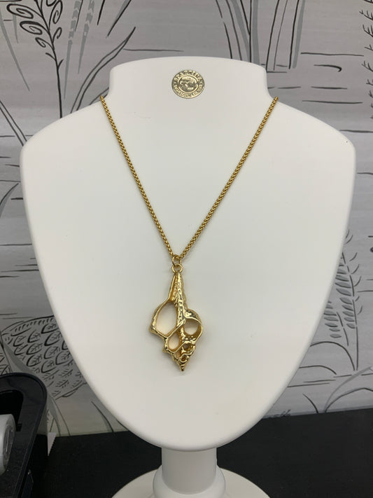 Spartina spiral shell necklace 28’