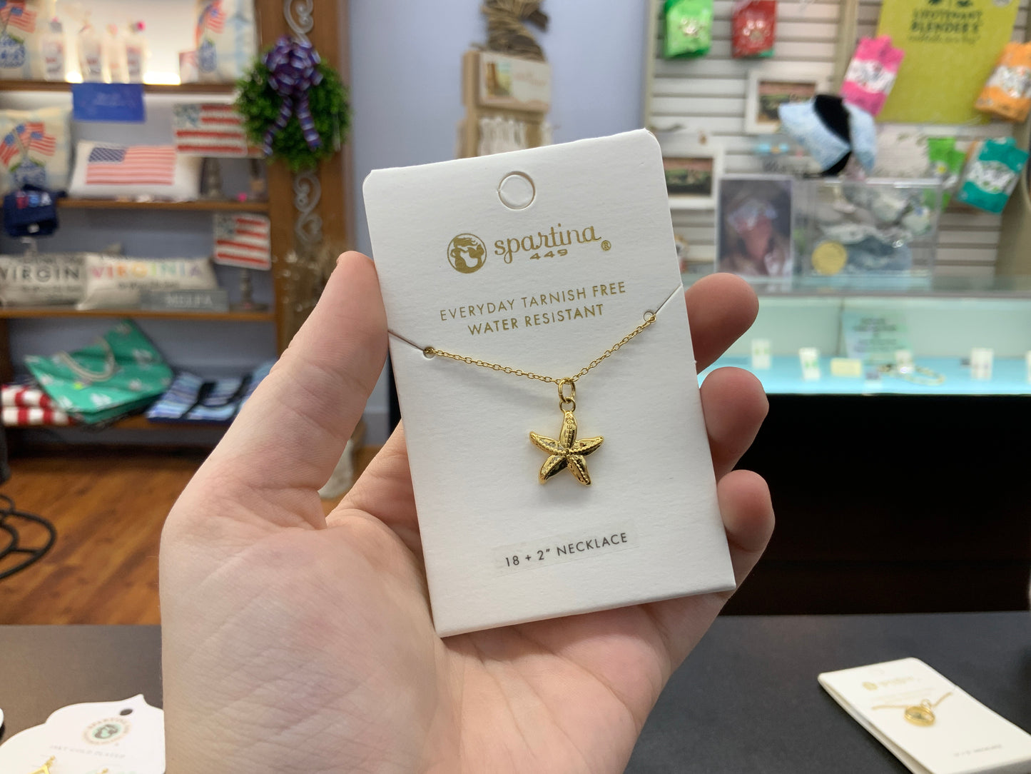 Spartina starfish necklace