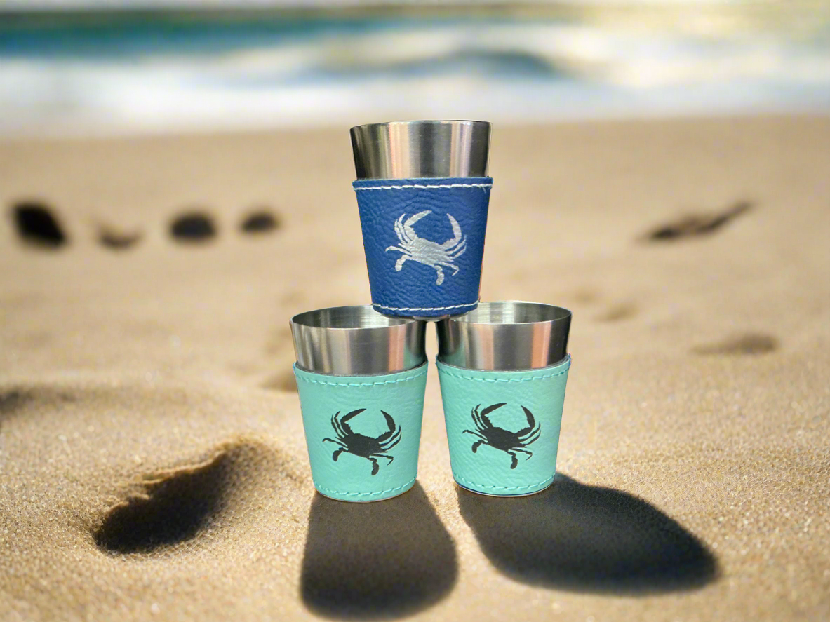 Crab shot glasses