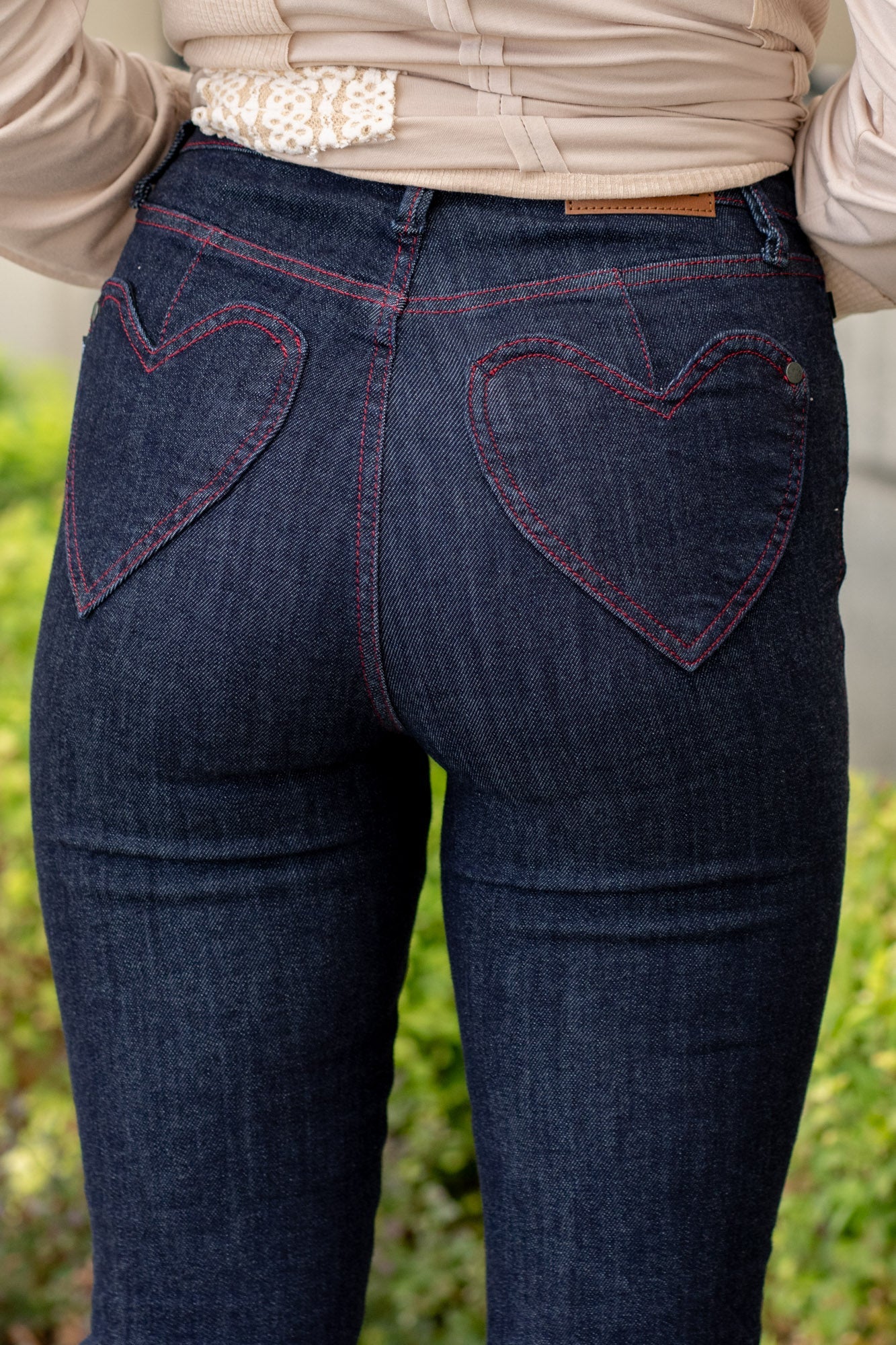 Judy blue high waist heart shaped pockets skinny