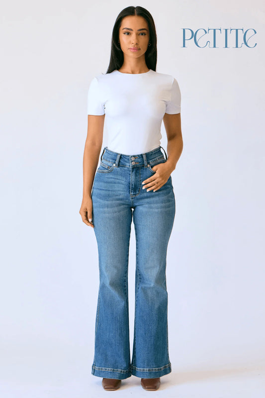 Judy blue petite flare tummy control