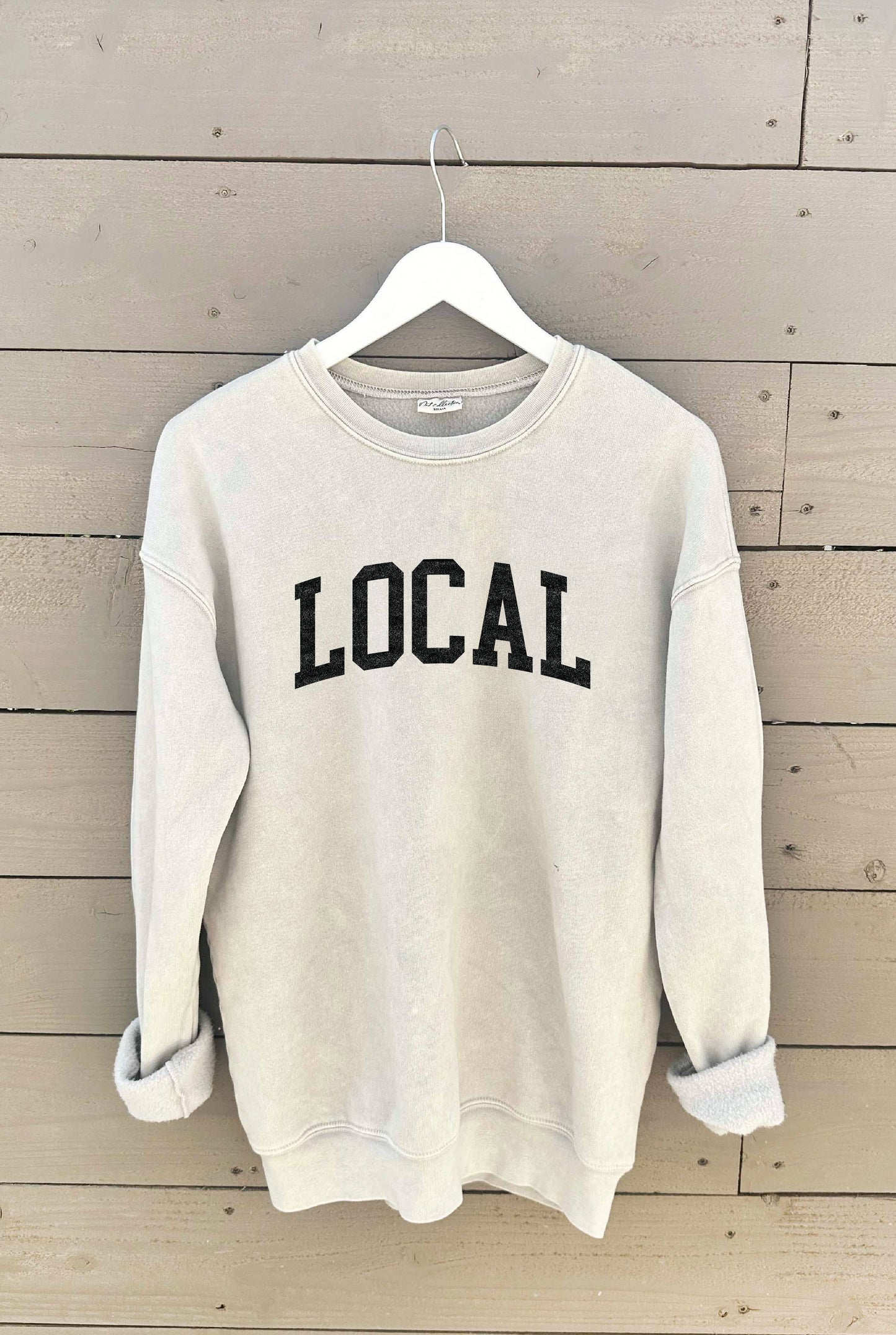 LOCAL  Mineral Washed Graphic Sweatshirt: DUSTY FOREST