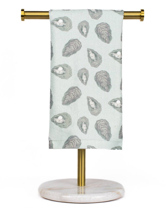 Awe Shucks Kitchen Towel   Ice/Gray   15x25