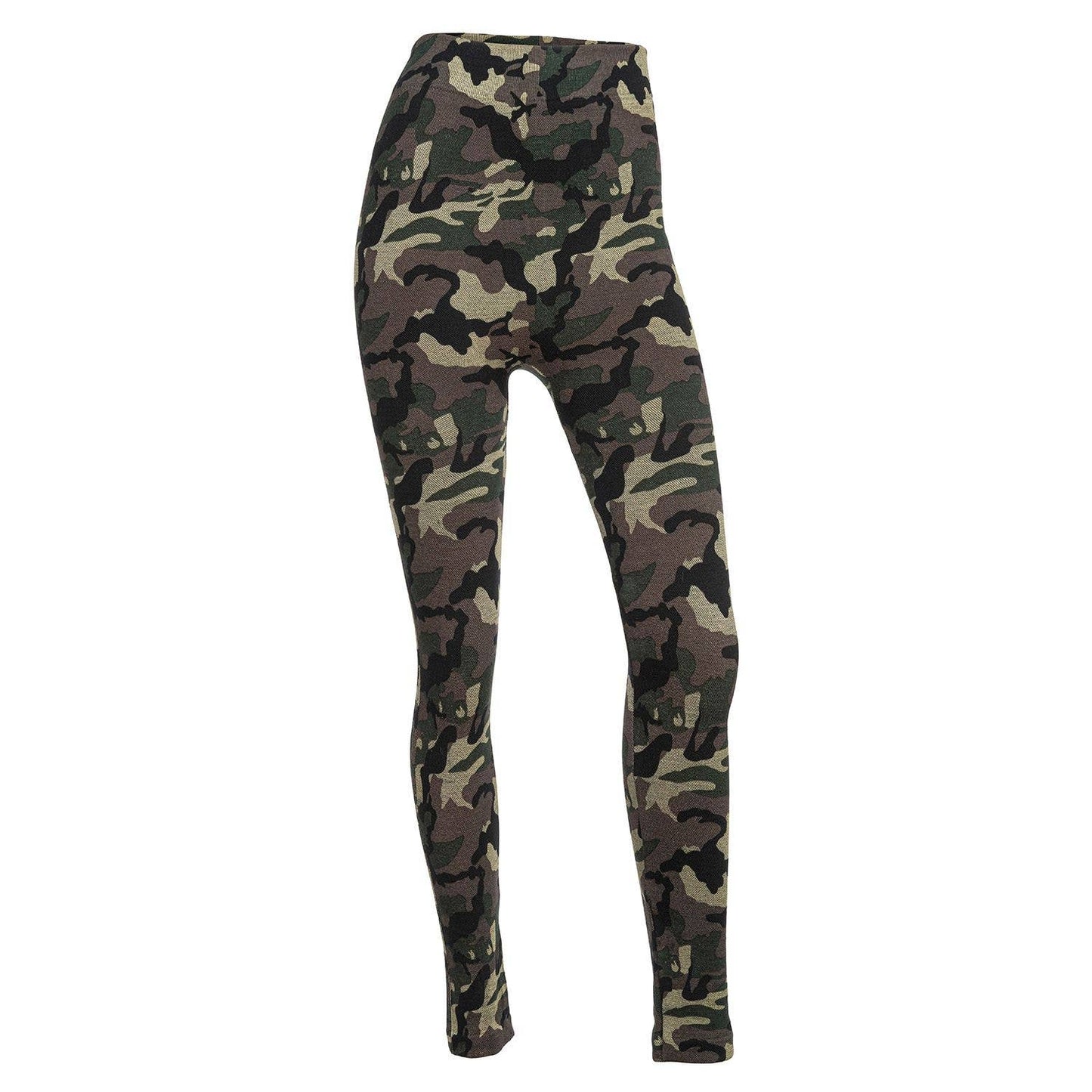 Camouflage Cotton Stretch Leggings