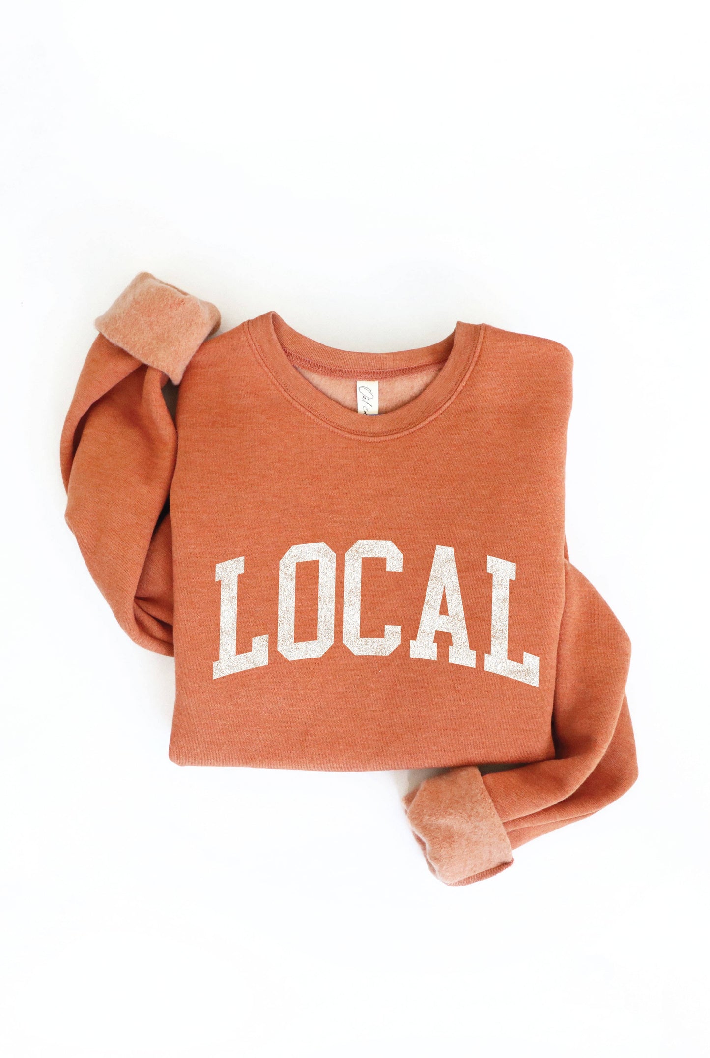 LOCAL graphic sweatshirt: HEATHER FOREST