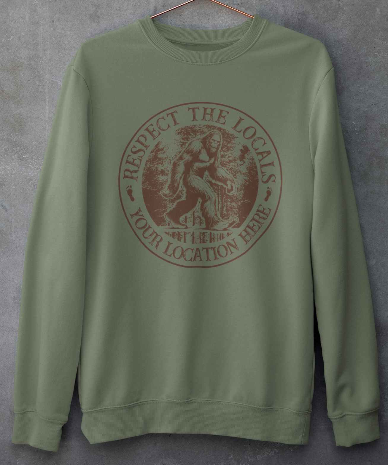 “Respect the Locals” Bigfoot / Tshirt Plus
