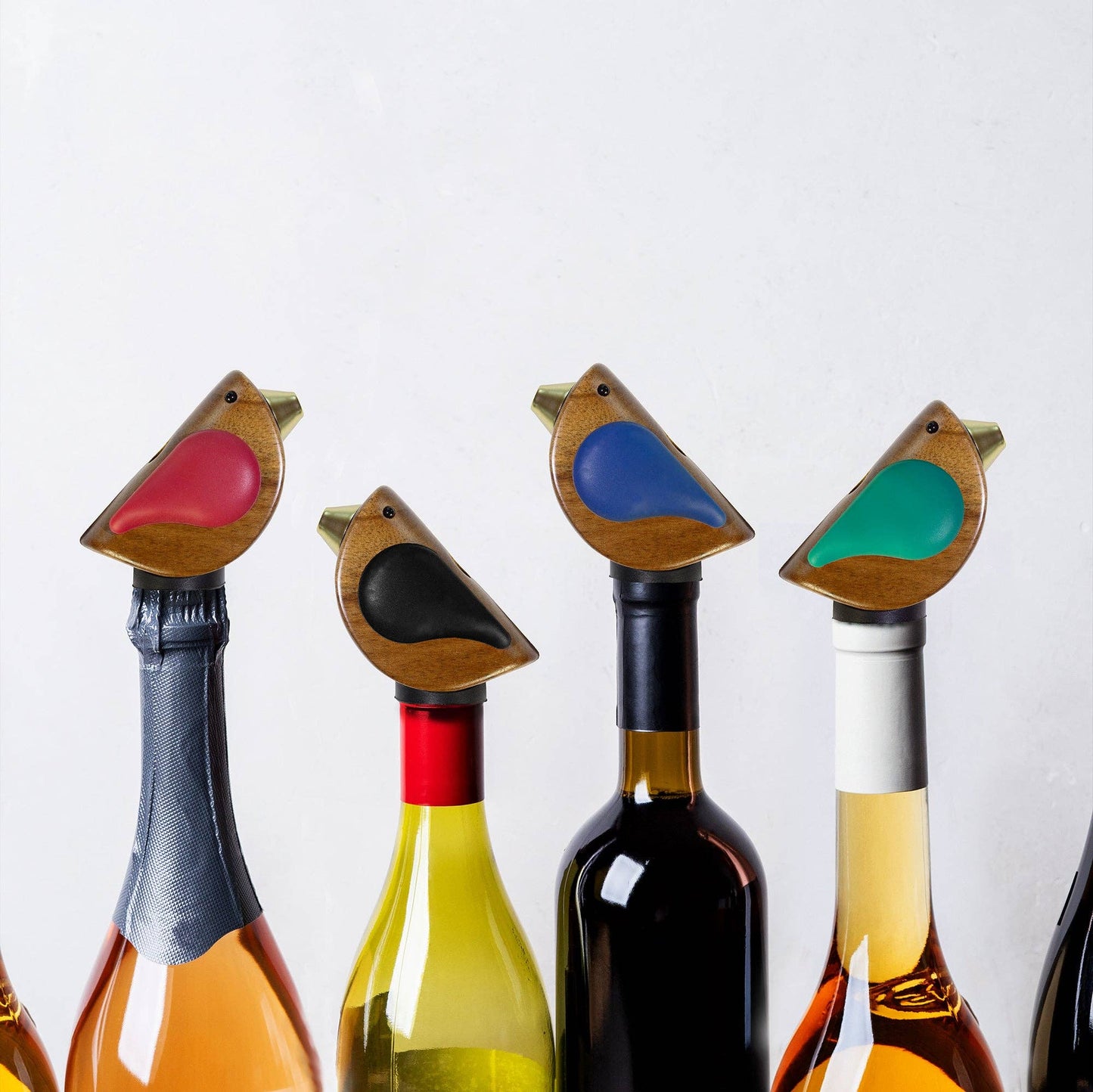 Songbird Specialties® "Singing" Wine Bottle Pourer, Black