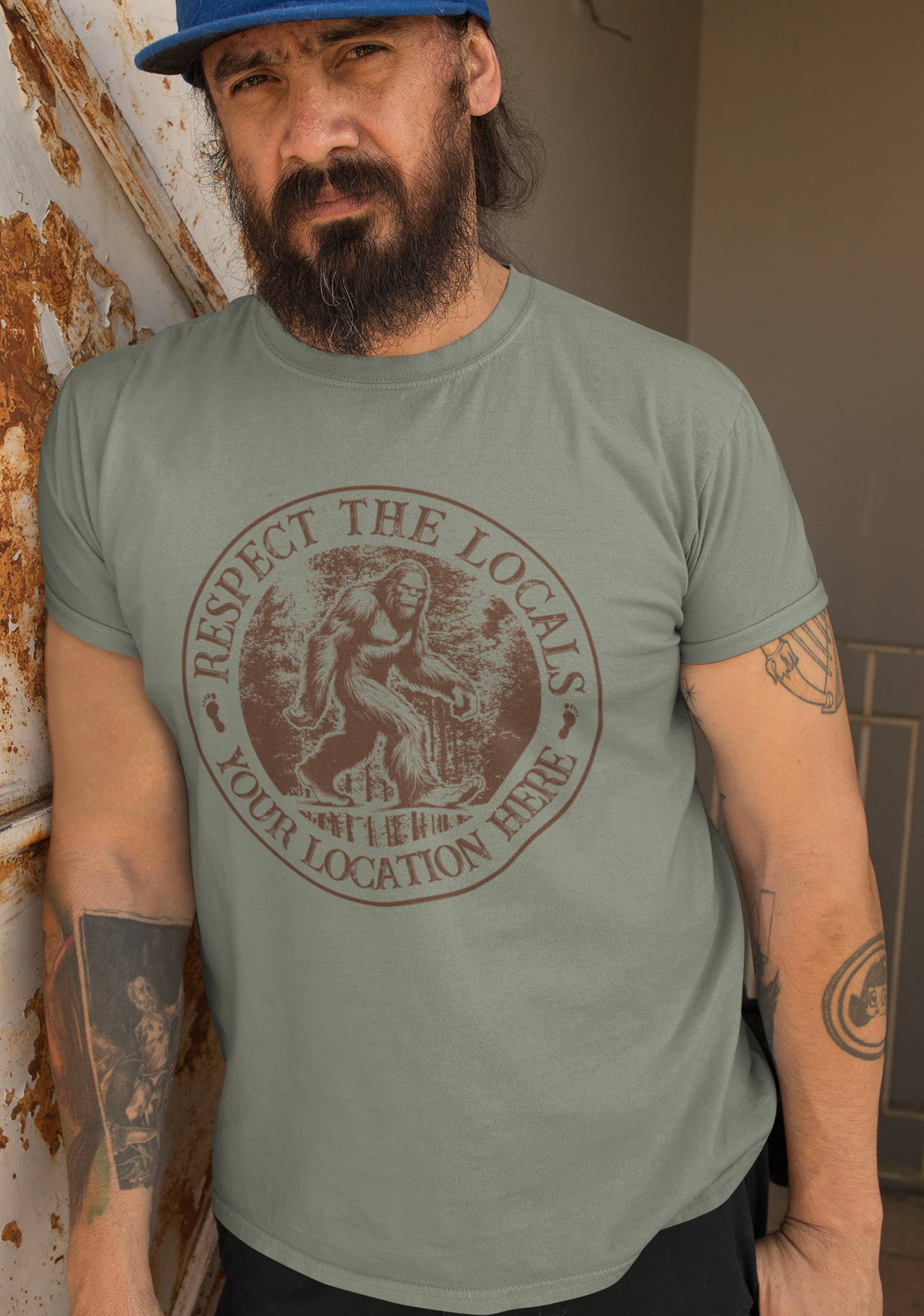 “Respect the Locals” Bigfoot / Tshirt Plus