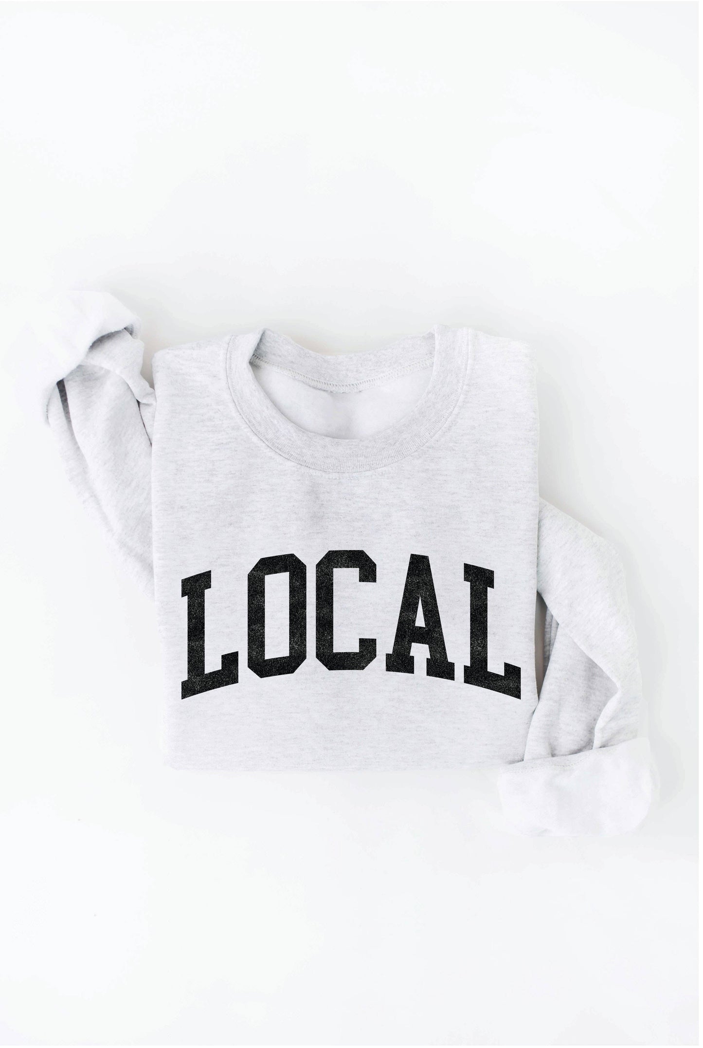 LOCAL graphic sweatshirt: HEATHER FOREST