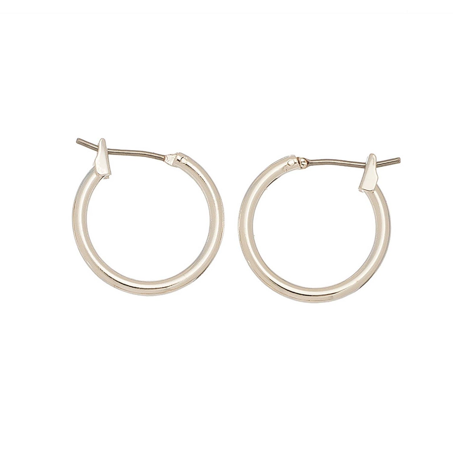 Click Hoop Ear Sense Earrings: Silver / Large