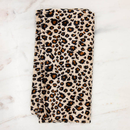Leopard Napkin   Brown/Black   18x18