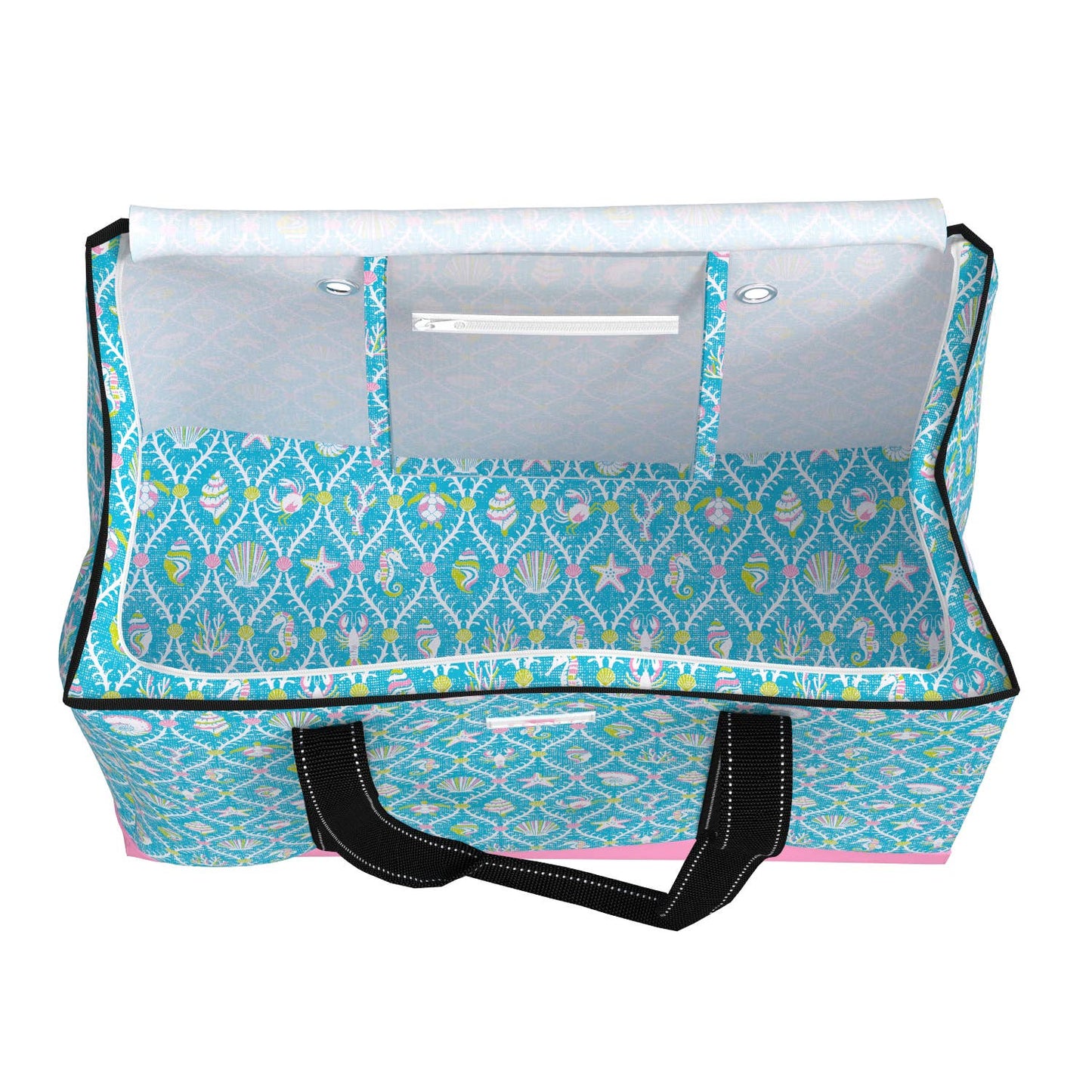 3 Boys Zip Tote X-Large Aqua La Vista