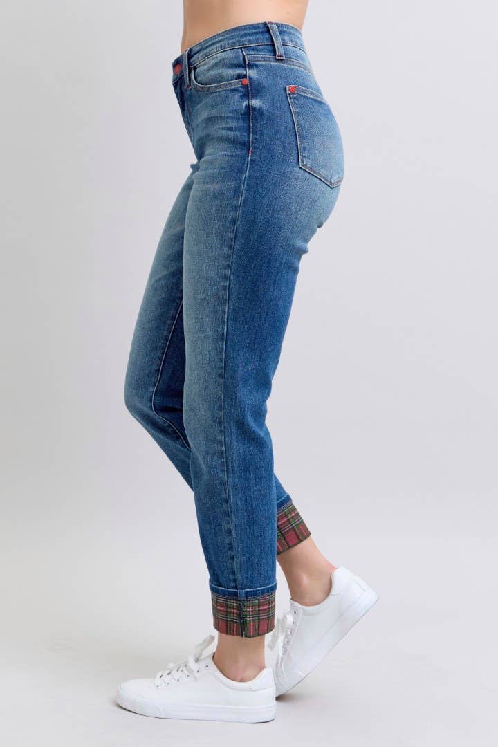 MR Plaid Print Cuff BF