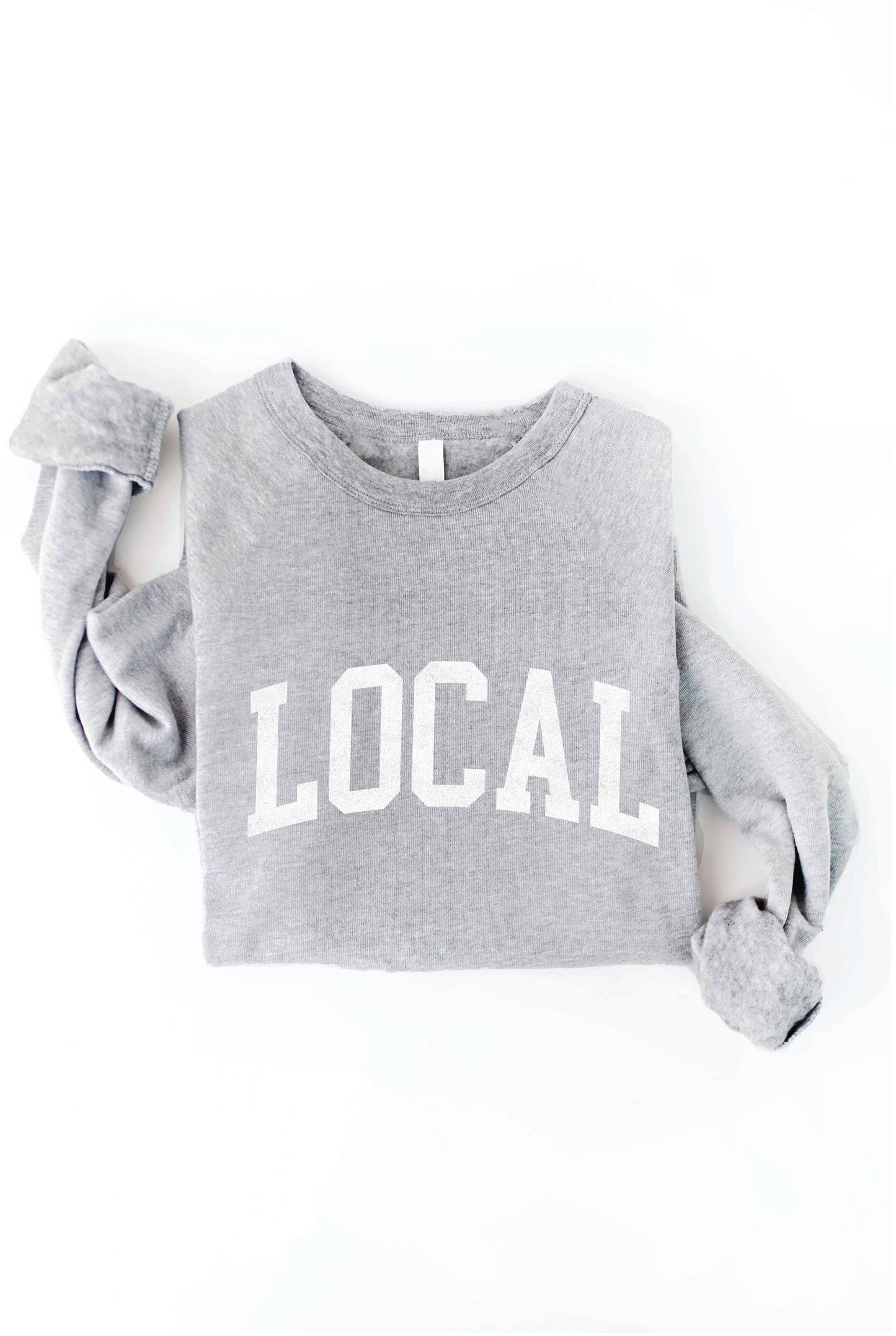 LOCAL graphic sweatshirt: HEATHER FOREST